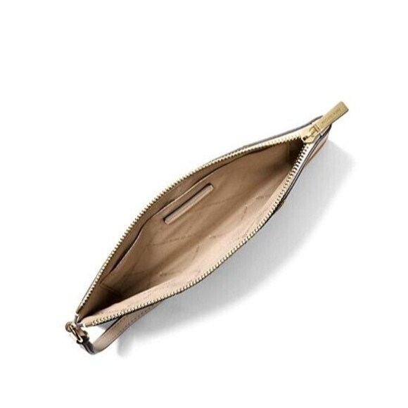 New Michael Kors Jet Set Travel Large Patchwork Wristlet Golden Rod Multi - Picture 2 of 2